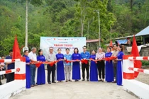 Đưa vào sử dụng cầu thiện nguyện Nà Dài - Bình Anh