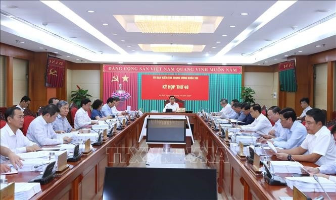 Quang cảnh Kỳ họp thứ 48 Uỷ ban Kiểm tra Trung ương. Ảnh: Phương Hoa - TTXVN Quang cảnh Kỳ họp thứ 48 Uỷ ban Kiểm tra Trung ương. Ảnh: Phương Hoa - TTXVN