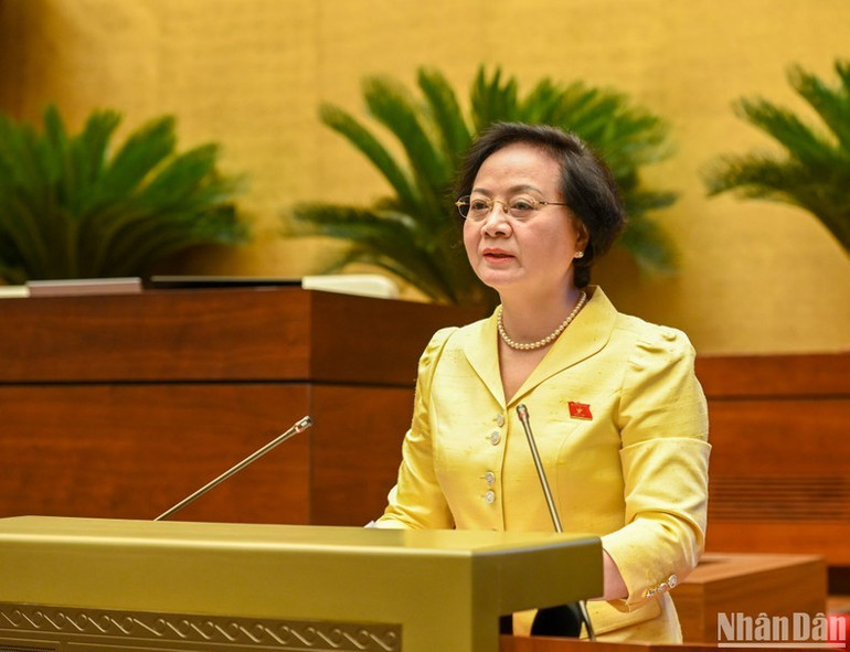 Bộ trưởng Nội vụ Phạm Thị Thanh Trà. (Ảnh: BÙI GIANG) Bộ trưởng Nội vụ Phạm Thị Thanh Trà. (Ảnh: BÙI GIANG)