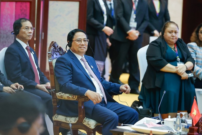 Thủ tướng Phạm Minh Chính tham dự Phiên họp hẹp. (Ảnh: Nhật Bắc/VGP) Thủ tướng Phạm Minh Chính tham dự Phiên họp hẹp. (Ảnh: Nhật Bắc/VGP)
