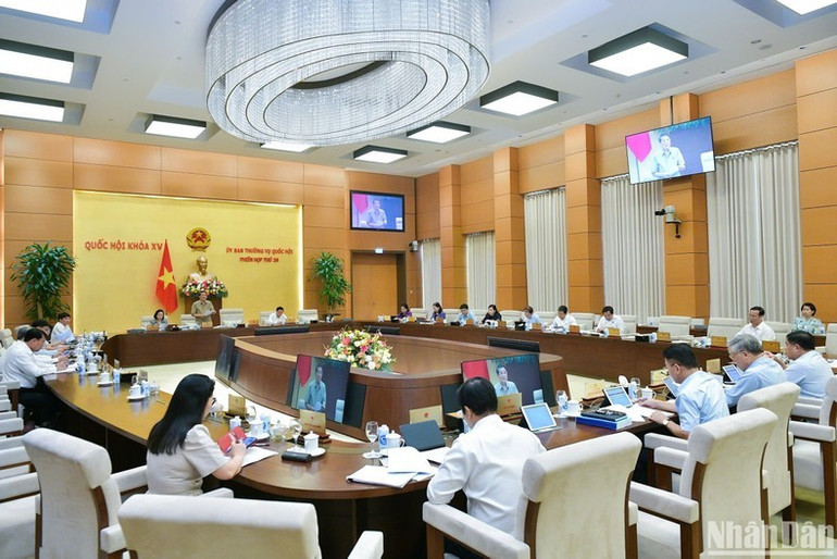 Quang cảnh phiên họp. (Ảnh: DUY LINH) Quang cảnh phiên họp. (Ảnh: DUY LINH)