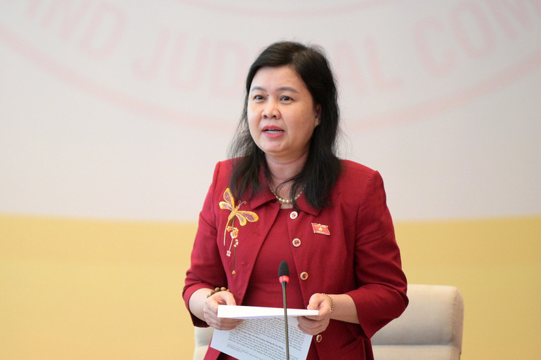 Phó Chủ nhiệm Ủy ban Pháp luật và Tư pháp Nguyễn Phương Thủy phát biểu Phó Chủ nhiệm Ủy ban Pháp luật và Tư pháp Nguyễn Phương Thủy phát biểu