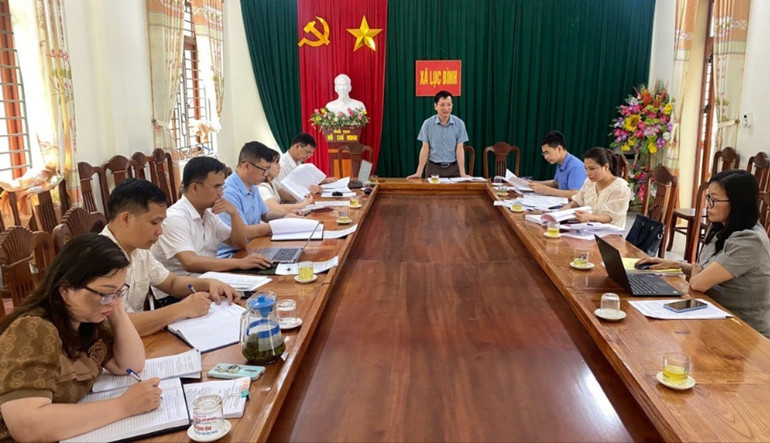 Đoàn công tác của Sở Lao động - Thương binh và Xã hội kiểm tra việc triển khai Chương trình MTQG giảm nghèo bền vững tại xã Lục Bình. luc-binh.jpg