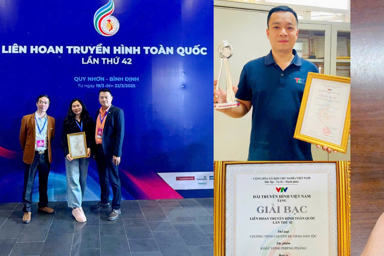 Nhóm tác giả nhận giải tại Liên hoan truyền hình toàn quốc lần thứ 42 tại Quy Nhơn. 81.jpg