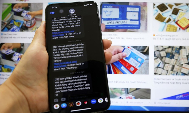 Cần xử lý nghiêm hành vi sử dụng SIM rác gọi đến người dân có dấu hiệu lừa đảo. Cần xử lý nghiêm hành vi sử dụng SIM rác gọi đến người dân có dấu hiệu lừa đảo.