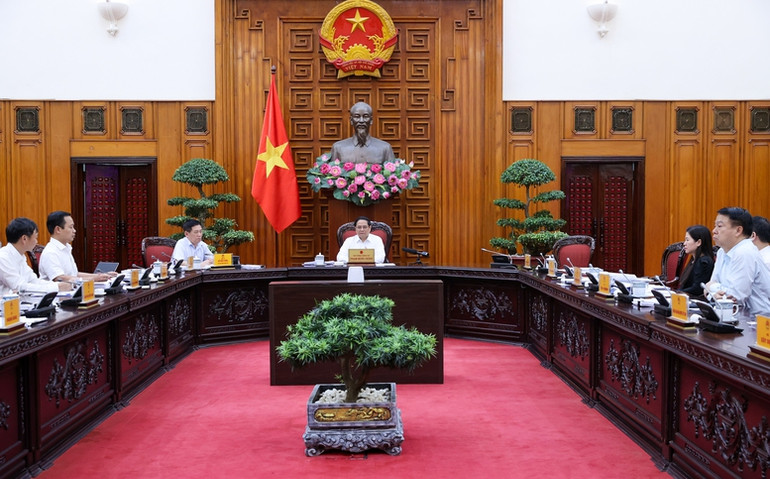 Thủ tướng Phạm Minh Chính chủ trì cuộc họp của Thường trực Chính phủ về một số nội dung quan trọng - Ảnh: VGP/Nhật Bắc Thủ tướng Phạm Minh Chính chủ trì cuộc họp của Thường trực Chính phủ về một số nội dung quan trọng - Ảnh: VGP/Nhật Bắc