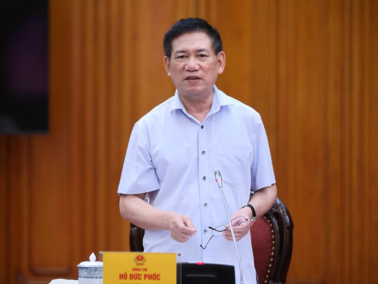 Phó Thủ tướng Hồ Đức Phớc phát biểu tại cuộc họp - Ảnh: VGP/Nhật Bắc Phó Thủ tướng Hồ Đức Phớc phát biểu tại cuộc họp - Ảnh: VGP/Nhật Bắc
