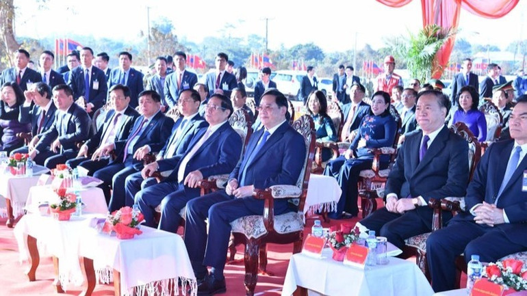 Thủ tướng Phạm Minh Chính và Thủ tướng Sonexay Siphandone tham dự Lễ động thổ Dự án Công viên Hữu nghị Lào-Việt Nam. (Ảnh: THANH GIANG) Thủ tướng Phạm Minh Chính và Thủ tướng Sonexay Siphandone tham dự Lễ động thổ Dự án Công viên Hữu nghị Lào-Việt Nam. (Ảnh: THANH GIANG)