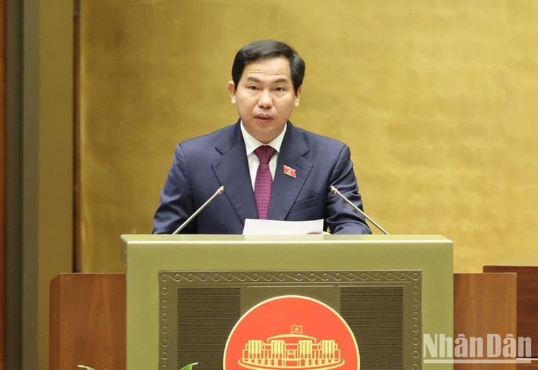 Chủ nhiệm Ủy ban Tài chính-Ngân sách Lê Quang Mạnh. (Ảnh: DUY LINH) Chủ nhiệm Ủy ban Tài chính-Ngân sách Lê Quang Mạnh. (Ảnh: DUY LINH)