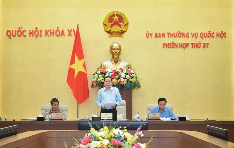 Chủ tịch Quốc hội Trần Thanh Mẫn phát biểu khai mạc Phiên họp Chủ tịch Quốc hội Trần Thanh Mẫn phát biểu khai mạc Phiên họp