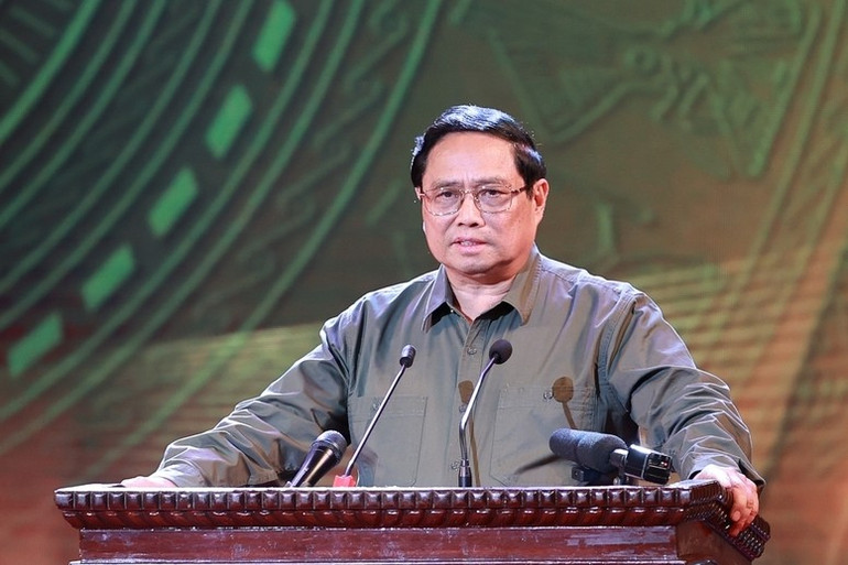 Thủ tướng Phạm Minh Chính phát biểu tại Chương trình "Mái ấm cho đồng bào tôi". Thủ tướng Phạm Minh Chính phát biểu tại Chương trình "Mái ấm cho đồng bào tôi".
