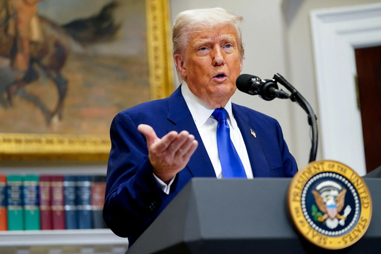 Tổng thống Mỹ Donald Trump. Ảnh: Reuters 761.png