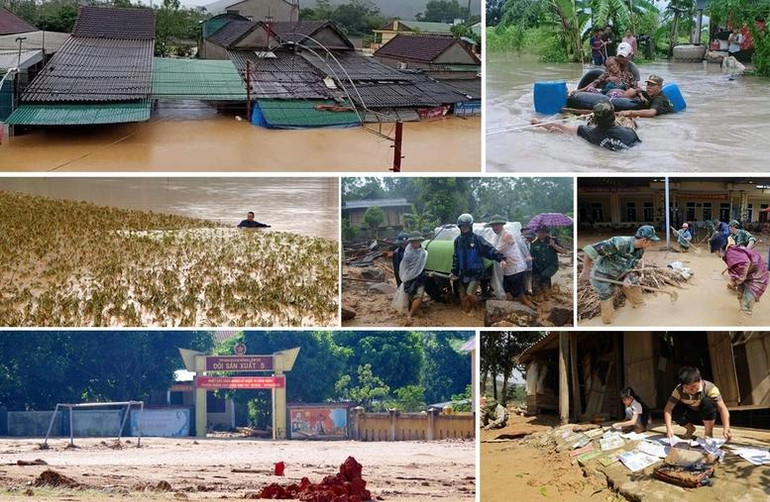 Thiên tai gây thiệt hại lớn về người, tài sản của nhân dân và công trình cơ sở hạ tầng, ảnh hưởng không nhỏ đến sản xuất kinh doanh và đời sống của người dân. Ảnh: chinhphu.vn. Thiên tai gây thiệt hại lớn về người, tài sản của nhân dân và công trình cơ sở hạ tầng, ảnh hưởng không nhỏ đến sản xuất kinh doanh và đời sống của người dân. Ảnh: chinhphu.vn.