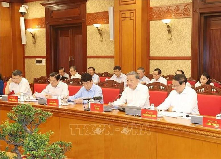 Tổng Bí thư, Chủ tịch nước Tô Lâm phát biểu chỉ đạo - Ảnh: TTXVN Tổng Bí thư, Chủ tịch nước Tô Lâm phát biểu chỉ đạo - Ảnh: TTXVN