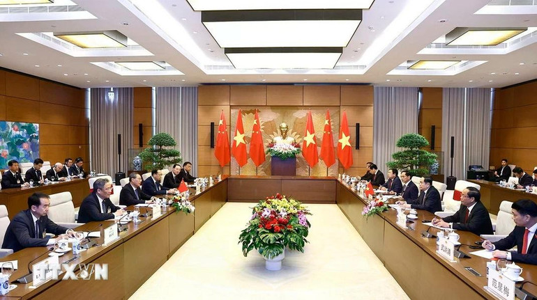 Quang cảnh cuộc hội kiến. Ảnh: TTXVN. Quang cảnh cuộc hội kiến. Ảnh: TTXVN.