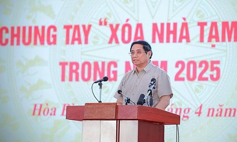 Thủ tướng Phạm Minh Chính phát biểu phát động phong trào thi đua cả nước chung tay "xóa nhà tạm, nhà dột nát" trên phạm vi cả nước trong năm 2025 Thủ tướng Phạm Minh Chính phát biểu phát động phong trào thi đua cả nước chung tay "xóa nhà tạm, nhà dột nát" trên phạm vi cả nước trong năm 2025