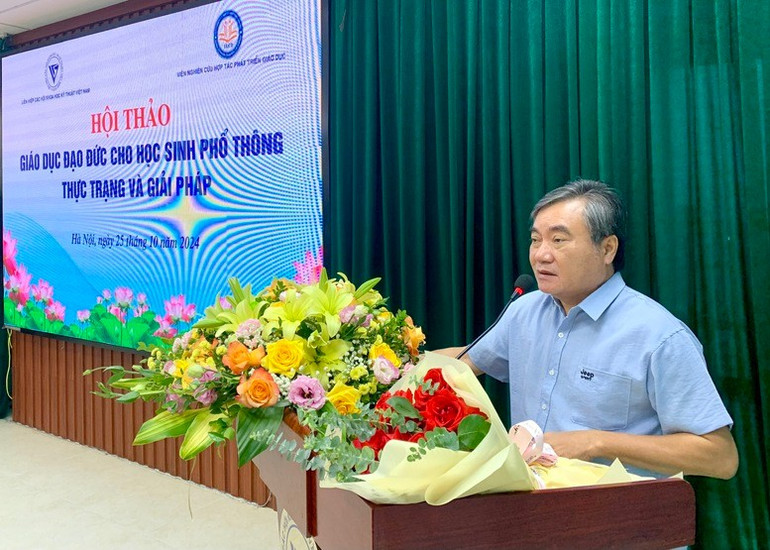 Phó Chủ tịch Liên hiệp các Hội Khoa học và Kỹ thuật Việt Nam Phạm Quang Thao phát biểu tại hội thảo - Ảnh: VGP/Hoàng Giang Phó Chủ tịch Liên hiệp các Hội Khoa học và Kỹ thuật Việt Nam Phạm Quang Thao phát biểu tại hội thảo - Ảnh: VGP/Hoàng Giang