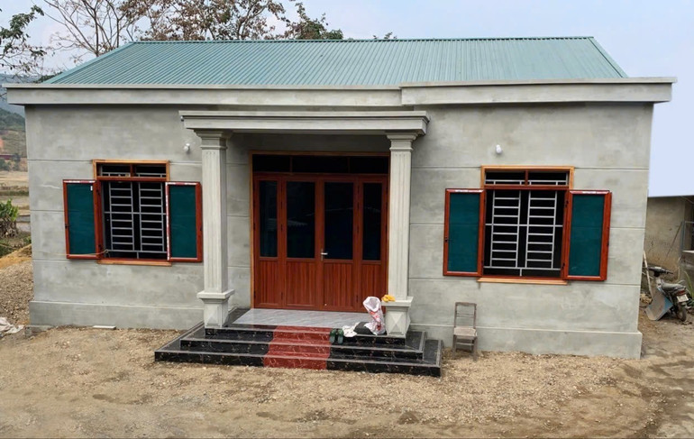 Ngôi nhà của Thiếu tá Giá Văn Thẳng, Trợ lý Ban Chính sách, Phòng Chính trị, Bộ CHQS tỉnh do Bộ CHQS tỉnh hỗ trợ xây dựng năm 2025. 525-5746.jpg
