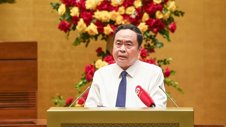Chủ tịch Quốc hội Trần Thanh Mẫn phát biểu chỉ đạo hội thảo. (Ảnh: DUY LINH) Chủ tịch Quốc hội Trần Thanh Mẫn phát biểu chỉ đạo hội thảo. (Ảnh: DUY LINH)