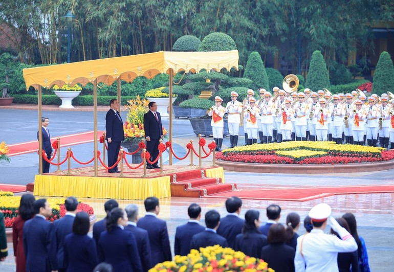 Đây là chuyến thăm đầu tiên của Thủ tướng Ishiba Shigeru đến Việt Nam kể từ khi ông nhậm chức - Ảnh: VGP/Nhật Bắc Đây là chuyến thăm đầu tiên của Thủ tướng Ishiba Shigeru đến Việt Nam kể từ khi ông nhậm chức - Ảnh: VGP/Nhật Bắc
