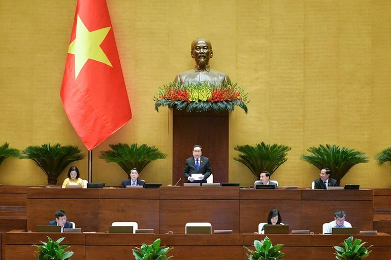 Chủ tịch Quốc hội Trần Thanh Mẫn phát biểu kết thúc phần chất vấn và trả lời chất vấn đối với nhóm vấn đề thuộc lĩnh vực Y tế - Ảnh: VGP/Nhật Bắc Chủ tịch Quốc hội Trần Thanh Mẫn phát biểu kết thúc phần chất vấn và trả lời chất vấn đối với nhóm vấn đề thuộc lĩnh vực Y tế - Ảnh: VGP/Nhật Bắc