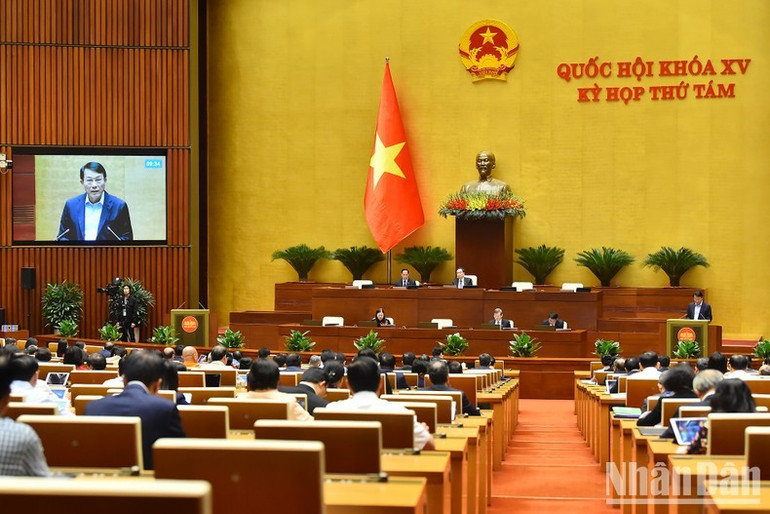 Quang cảnh phiên họp sáng 26/11. (Ảnh: THỦY NGUYÊN) Quang cảnh phiên họp sáng 26/11. (Ảnh: THỦY NGUYÊN)