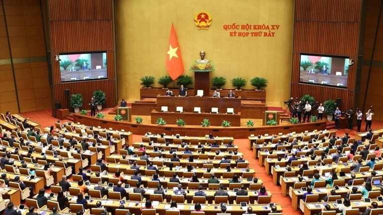 Phiên khai mạc Kỳ họp thứ 7, Quốc hội khóa XV. Ảnh: TL. Phiên khai mạc Kỳ họp thứ 7, Quốc hội khóa XV. Ảnh: TL.