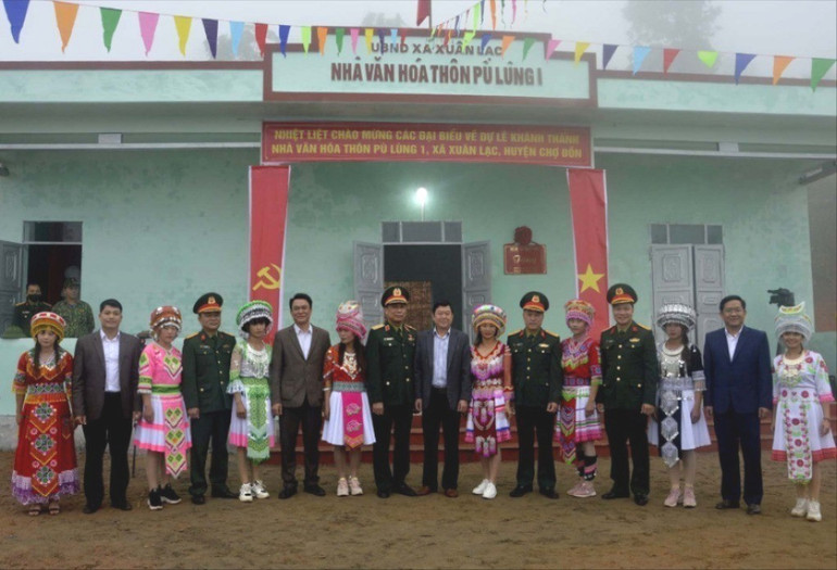 Nhà Văn hóa thôn Pù Lùng 1, xã Xuân Lạc (Chợ Đồn) được hoàn thành từ nguồn kinh phí hỗ trợ của Quân khu 1. JPG 2212.jpg