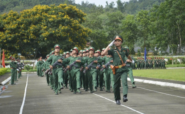 LLVT tỉnh diễu duyệt đội ngũ trong Lễ ra quân Huấn luyện năm 2024. 63-875.jpg