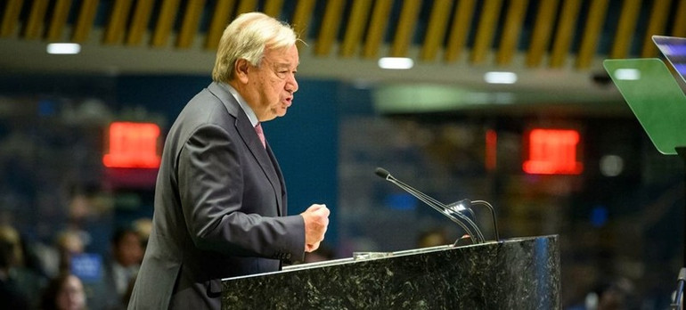Tổng thư ký Liên hợp quốc Antonio Guterres kêu gọi biến năm 2025 thành "một khởi đầu mới" cho tương lai tốt đẹp hơn. (Ảnh: UN) Tổng thư ký Liên hợp quốc Antonio Guterres kêu gọi biến năm 2025 thành "một khởi đầu mới" cho tương lai tốt đẹp hơn. (Ảnh: UN)