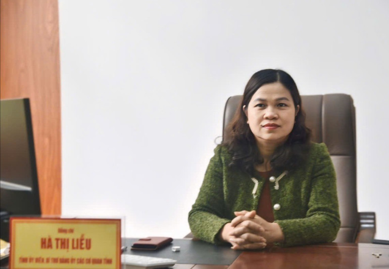 Đồng chí Hà Thị Liễu, Bí thư Đảng ủy các cơ quan tỉnh. z6077641769181-17ed2a41356ca6fe7be5d5c0ef9c513f.jpg