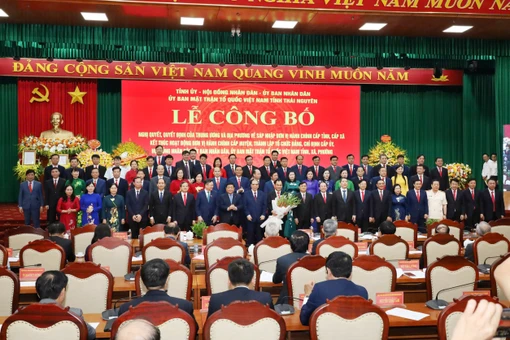 [Tin cập nhật] Lễ công bố sáp nhập đơn vị hành chính cấp tỉnh, cấp xã Thái Nguyên - Bắc Kạn 