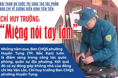 Chỉ huy trưởng “Miệng nói tay làm”