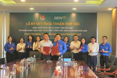 Tỉnh đoàn và BIDV Bắc Kạn ký thỏa thuận hợp tác