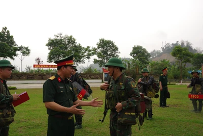 Kiểm tra công tác sẵn sàng chiến đấu tại Bộ CHQS tỉnh Bắc Kạn