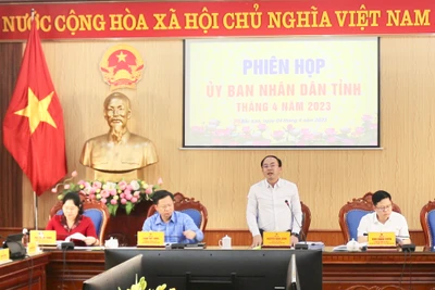 Phiên họp UBND tỉnh tháng 4: Thông qua các tờ trình dự thảo nghị quyết trình HĐND tỉnh khóa X