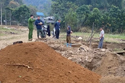 Hoạt động khai thác cát trái quy định ở Thượng Giáo đã được chấn chỉnh