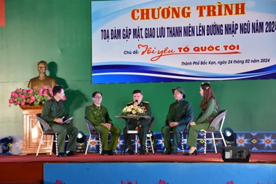 Tọa đàm “Tôi yêu Tổ quốc tôi”, cổ vũ thanh niên trước giờ lên đường nhập ngũ 