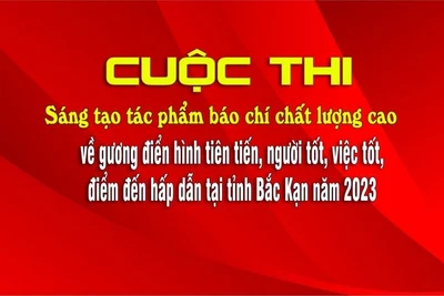 Điều chỉnh địa chỉ nhận tác phẩm dự thi sáng tạo tác phẩm báo chí về gương điển hình tiên tiến tỉnh Bắc Kạn