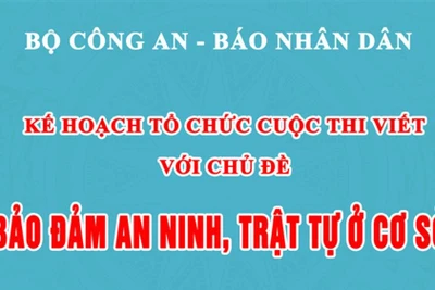 Kế hoạch tổ chức Cuộc thi viết với chủ đề "Bảo đảm an ninh, trật tự ở cơ sở"