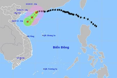 Bão số 3 suy yếu thành áp thấp nhiệt đới