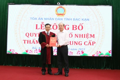 Trao quyết định bổ nhiệm Thẩm phán trung cấp 