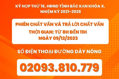 Đường dây nóng tiếp nhận ý kiến, kiến nghị cử tri gửi đến Kỳ họp thứ 16, HĐND tỉnh khóa X