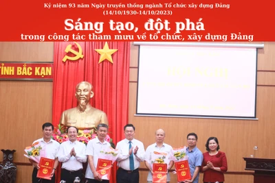 Sáng tạo, đột phá trong công tác tham mưu về tổ chức, xây dựng Đảng