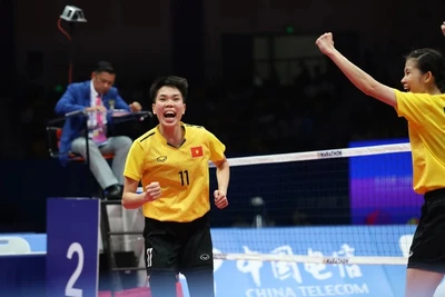 ASIAD 19: Cầu mây nữ giành Huy chương Vàng thứ 2 cho Việt Nam