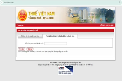 Cảnh báo giả mạo website của Tổng cục Thuế