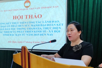 Hội thảo về phát huy sức mạnh đại đoàn kết toàn dân tộc trong tham gia, thực hiện các nhiệm vụ phát triển KT- XH