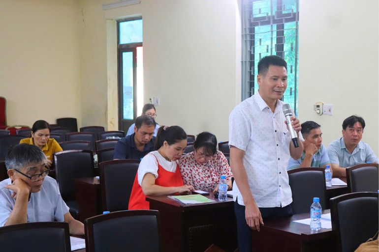 Đại biểu tham gia ý kiến tại hội nghị. 777.jpg