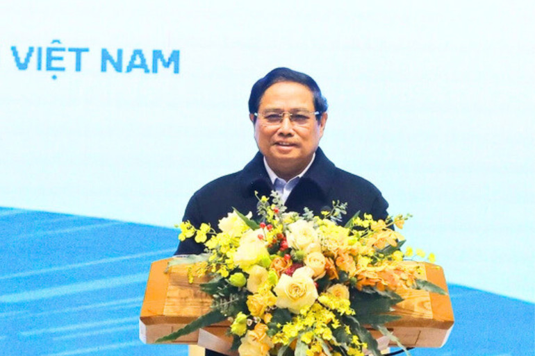 Thủ tướng Chính phủ Phạm Minh Chính phát biểu tại hội nghị (Ảnh chụp màn hình). 77.jpg