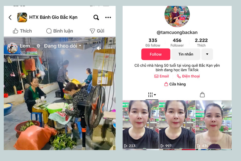 Quy trình sản xuất được các hợp tác xã, chủ cơ sở livestream và quay video đăng trên các trang cá nhân. 888888.jpg